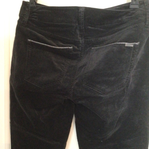 WHBM Velvet Mid Rise Skinny Jeans in Black Smoke sz 2 - Picture 7 of 8
